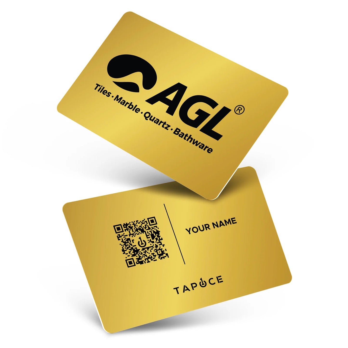 Metal NFC Business Card – Gold - Digital Business Cards By TapOnce
