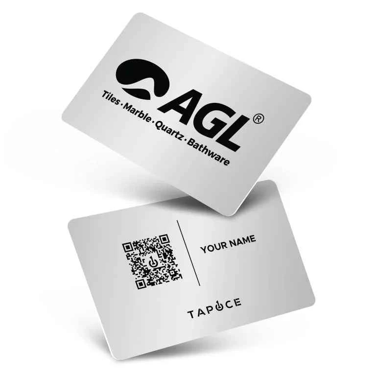 Sleek Silver Metal NFC Business Card - Transform Networking Effortlessly