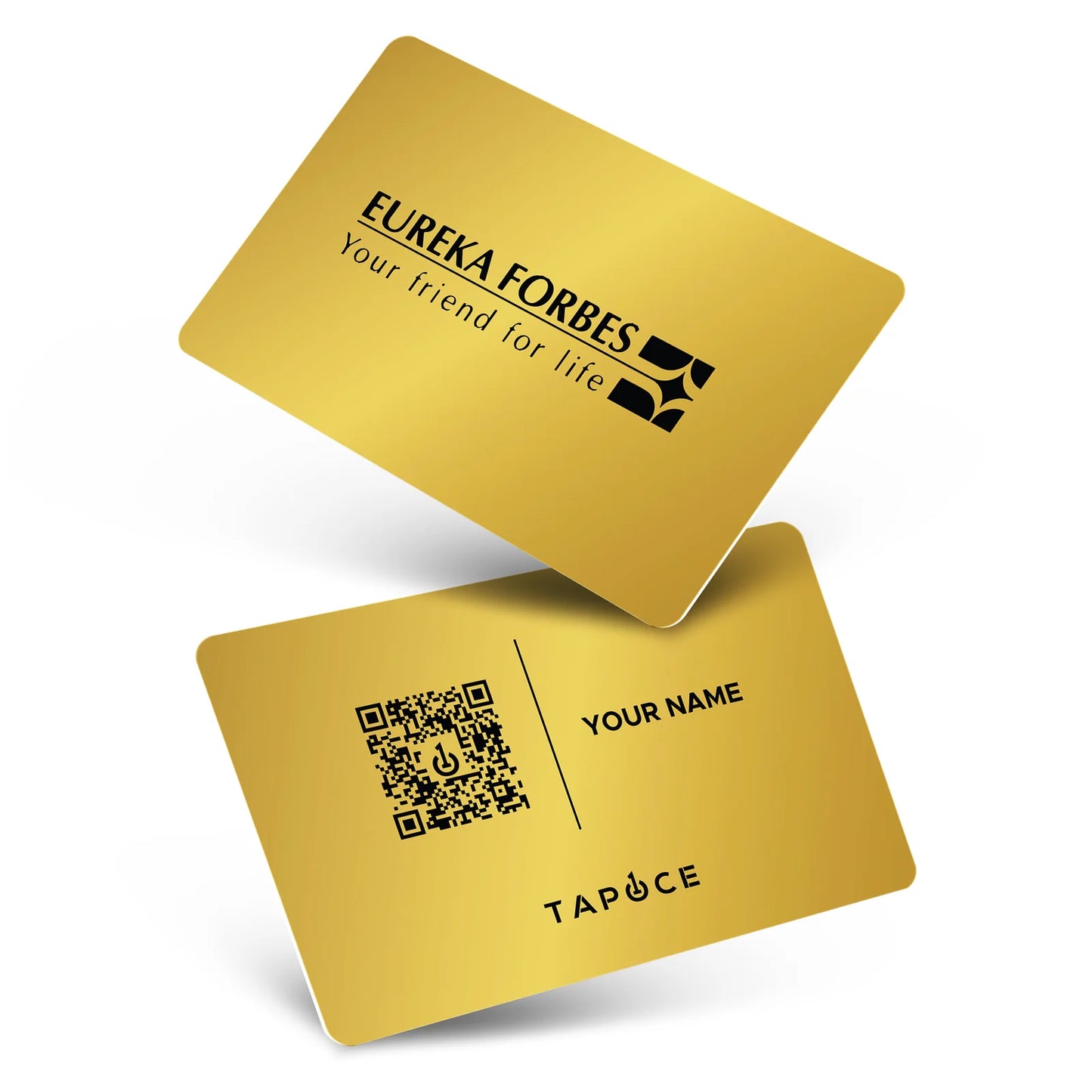 Metal NFC Business Card – Gold - Digital Business Cards By TapOnce