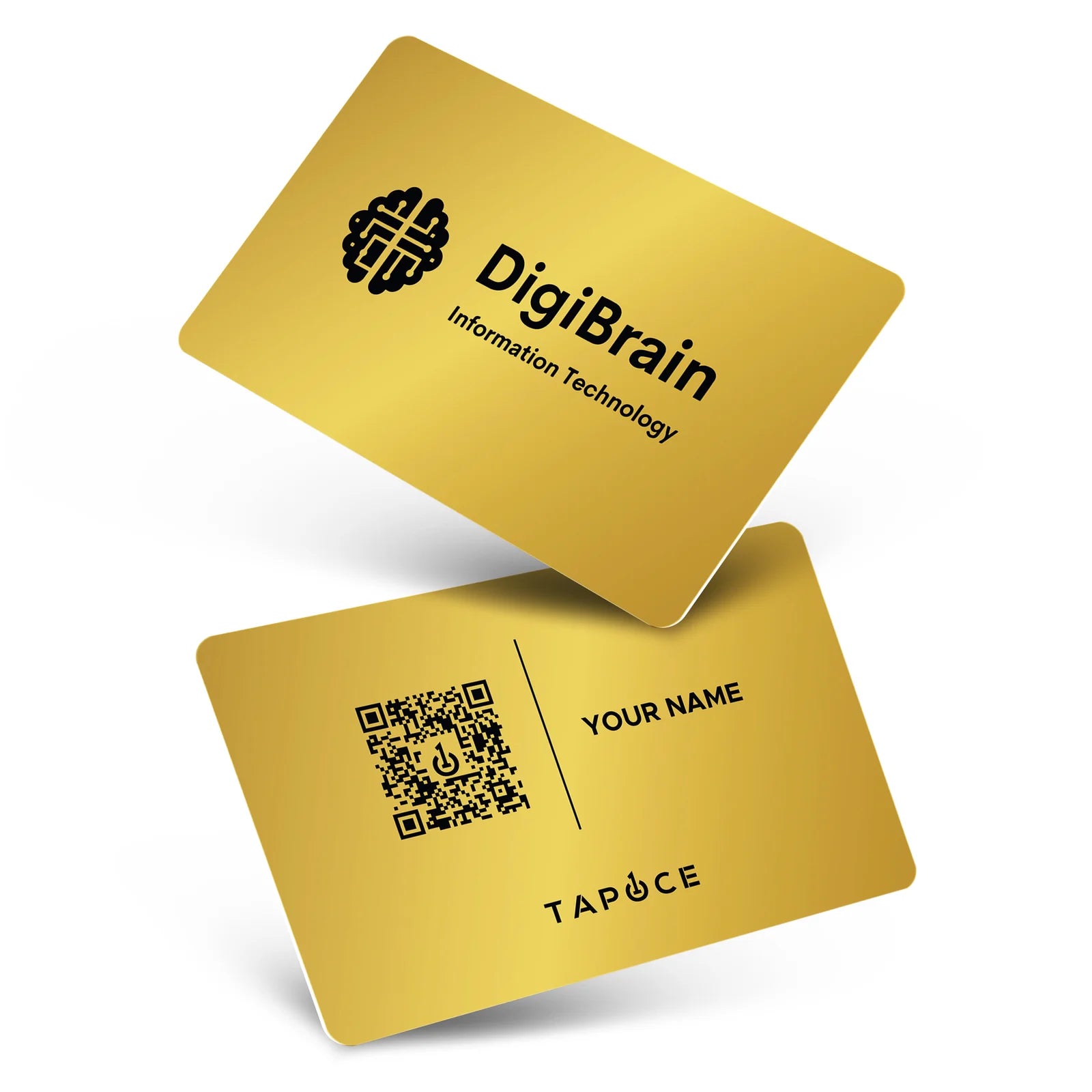 Metal NFC Business Card – Gold - Digital Business Cards By TapOnce