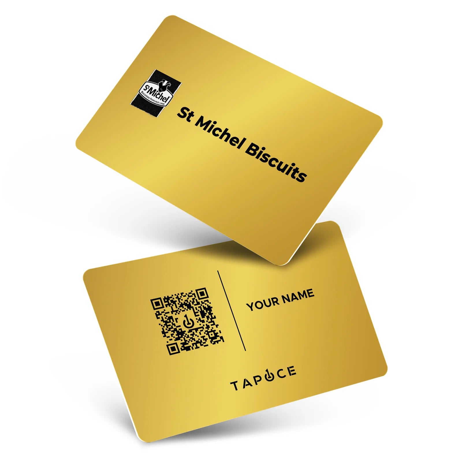 Metal NFC Business Card – Gold - Digital Business Cards By TapOnce