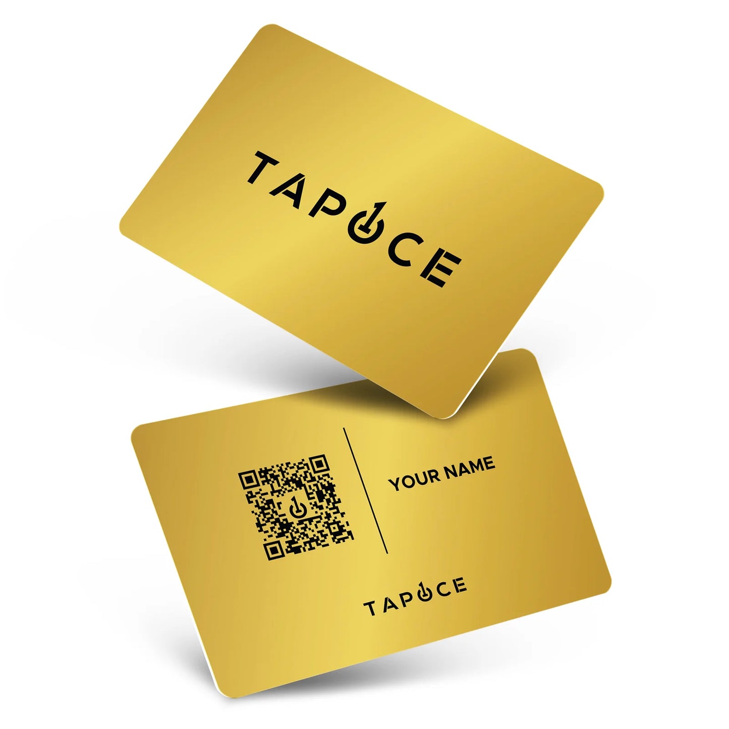 Metal NFC Business Card – Gold - Digital Business Cards By TapOnce
