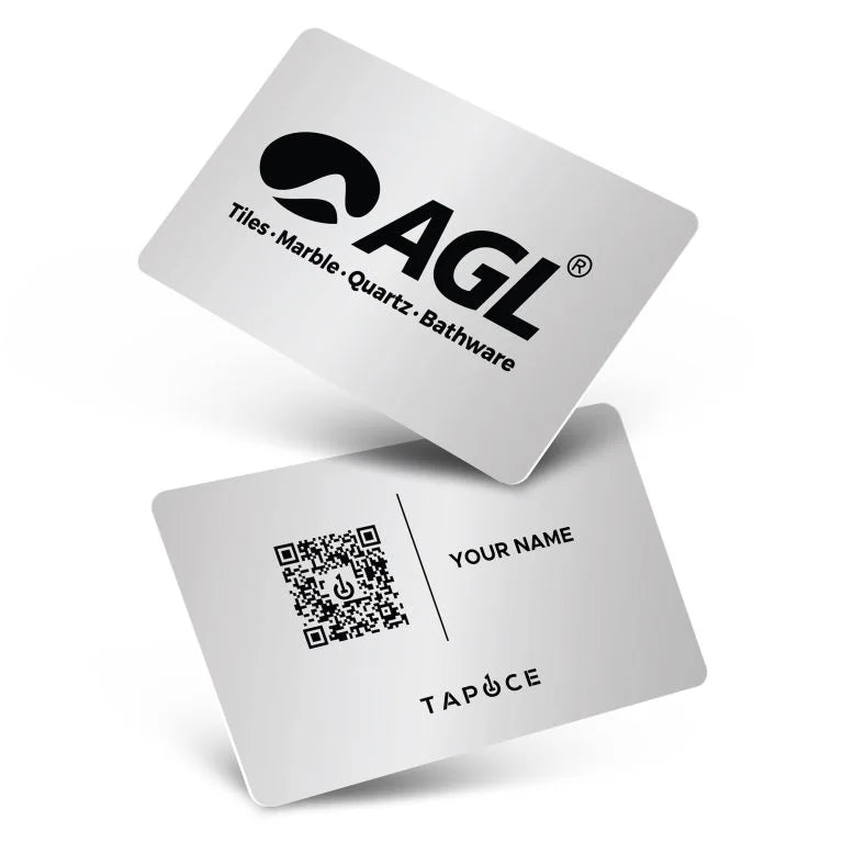 Metal NFC Business Card – Silver - Digital Business Cards By TapOnce