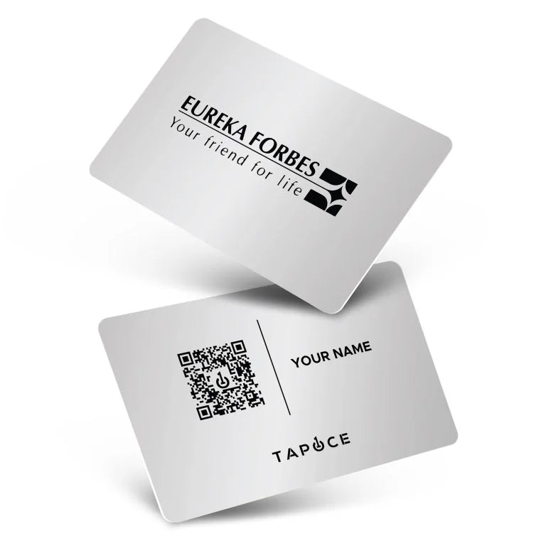 Metal NFC Business Card – Silver - Digital Business Cards By TapOnce
