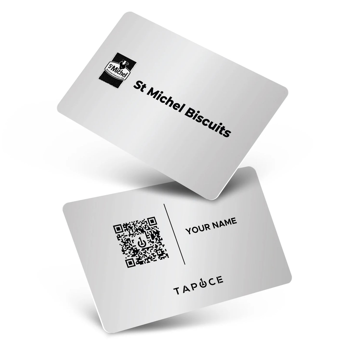Metal NFC Business Card – Silver - Digital Business Cards By TapOnce