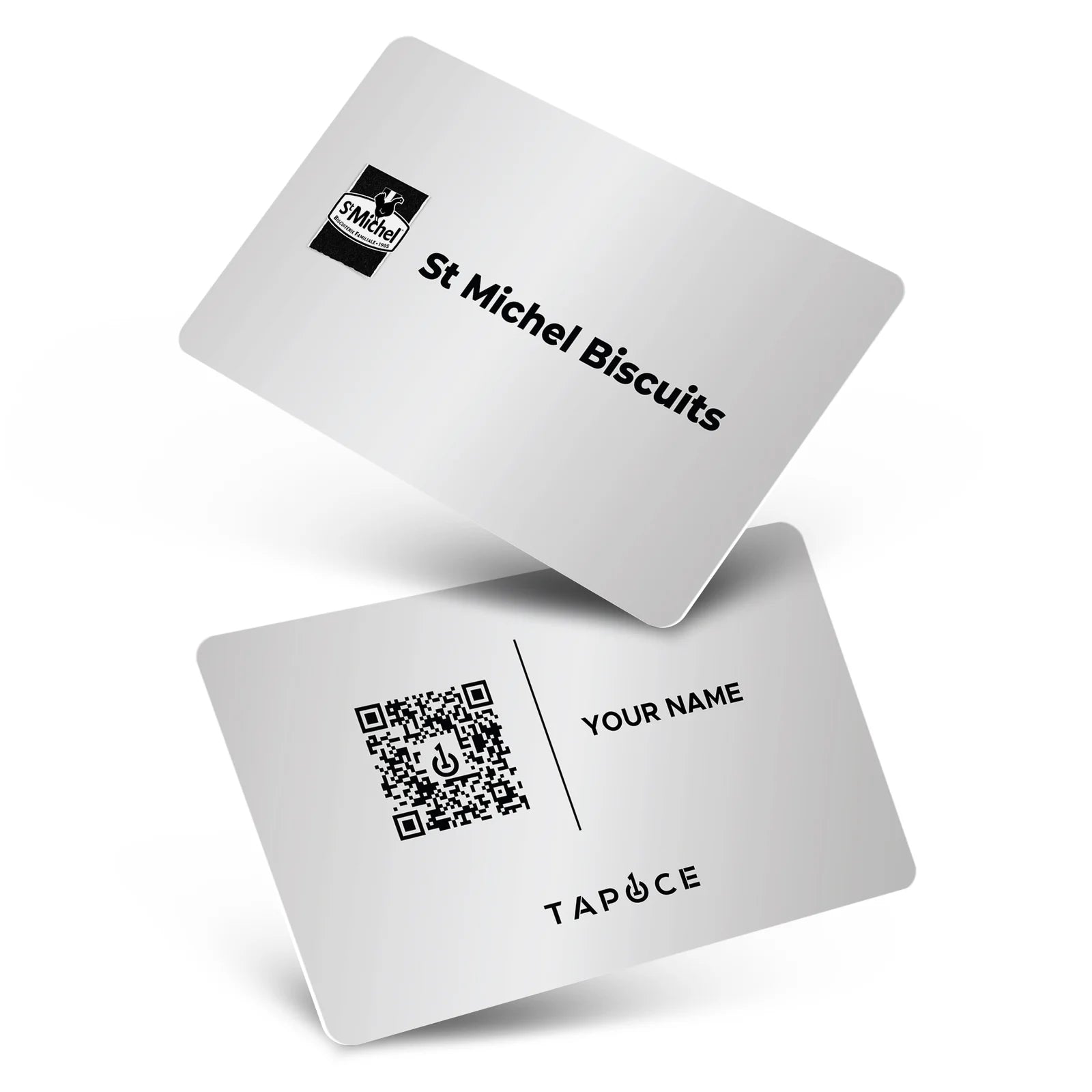 Metal NFC Business Card – Silver - Digital Business Cards By TapOnce