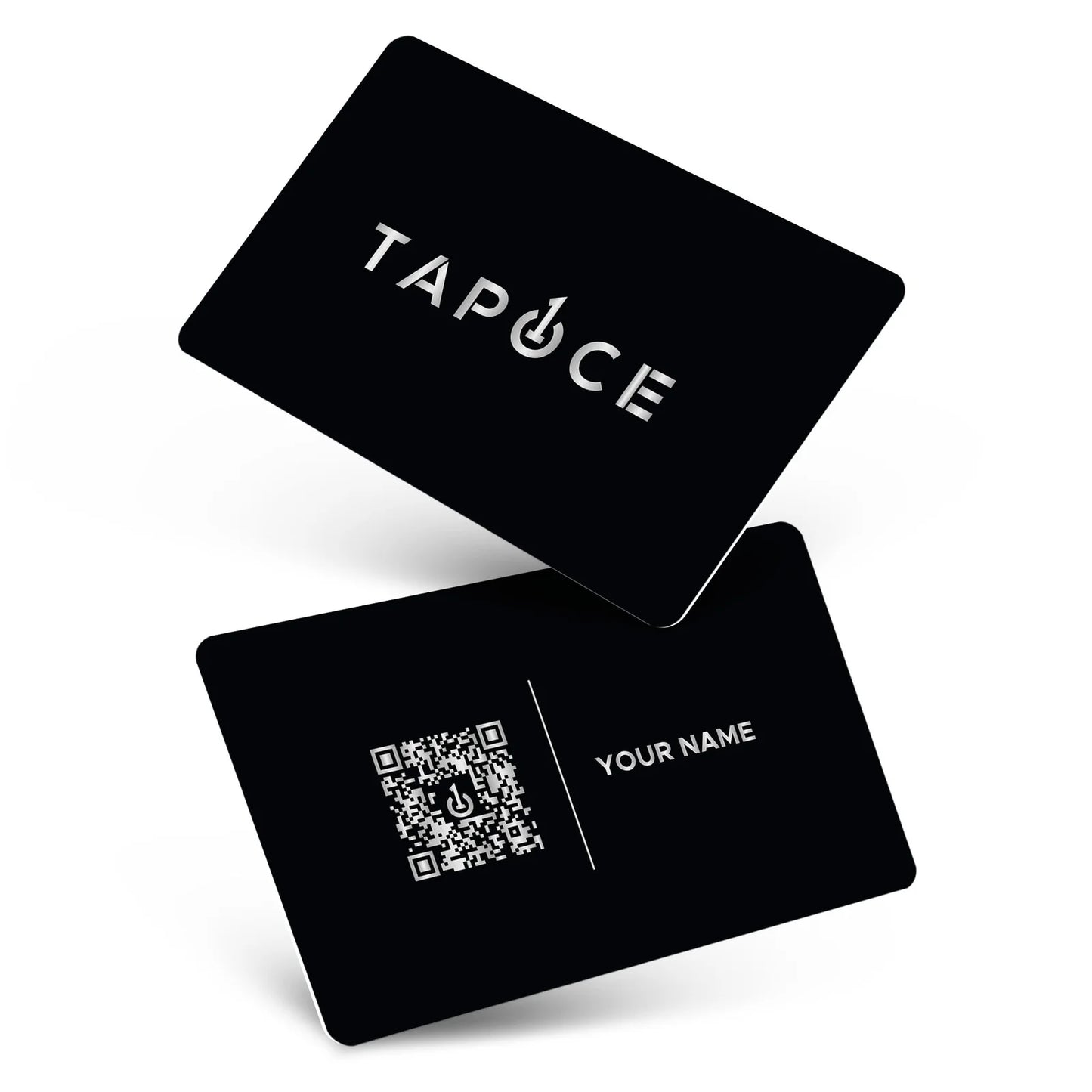 NFC Smart Business Cards- (Black & Silver) - Digital Business Cards By TapOnce