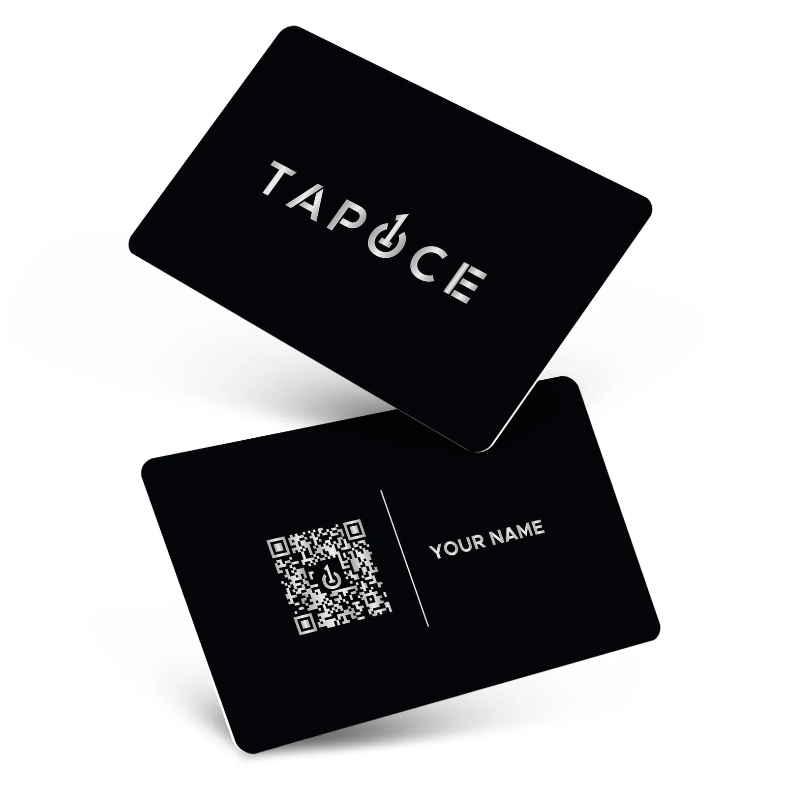 NFC Smart Business Cards- (Black & Silver) - Digital Business Cards By TapOnce