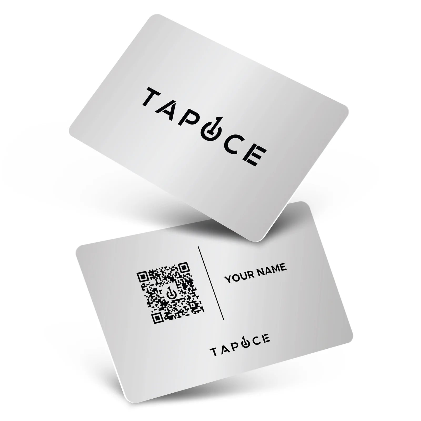 Metal NFC Business Card – Silver - Digital Business Cards By TapOnce